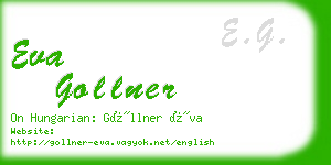 eva gollner business card